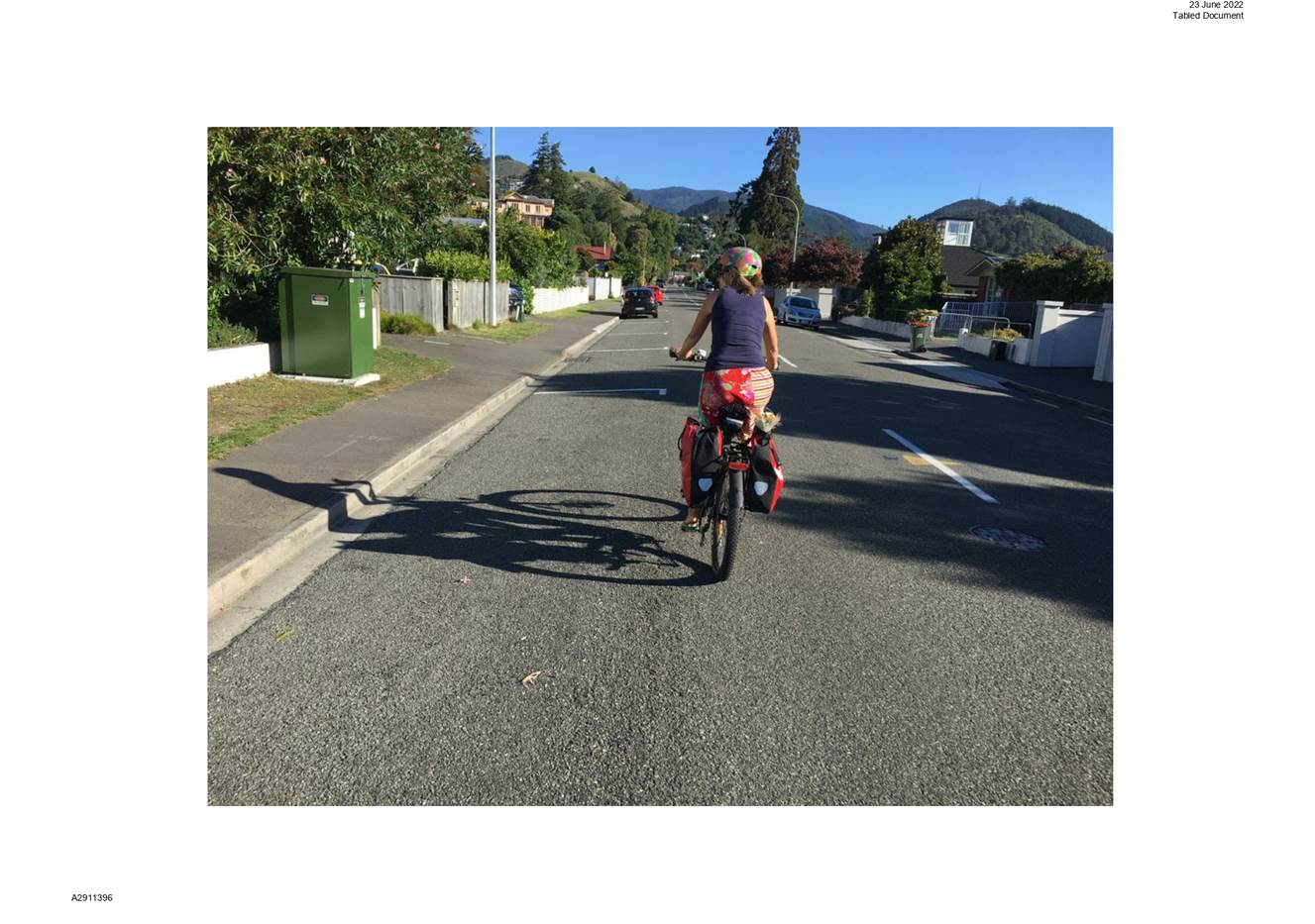 A person riding a bicycle on a street

Description automatically generated with low confidence